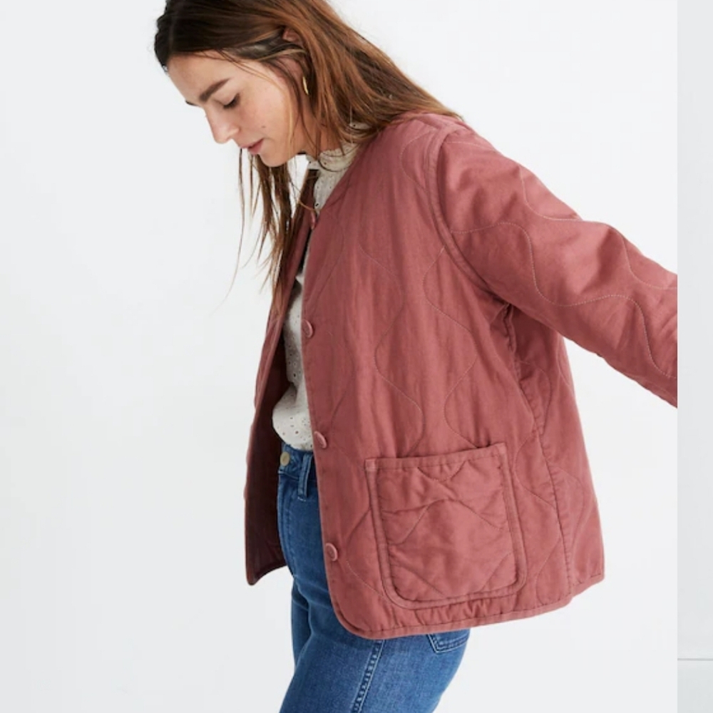 Madewell Cotton Quilted Liner Jacket NWT 2xl